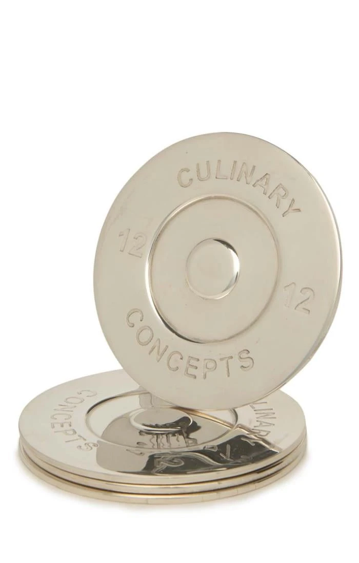 Set Of Four Cartridge Bottle Coasters 1 Set Of Four Cartridge Bottle Coasters