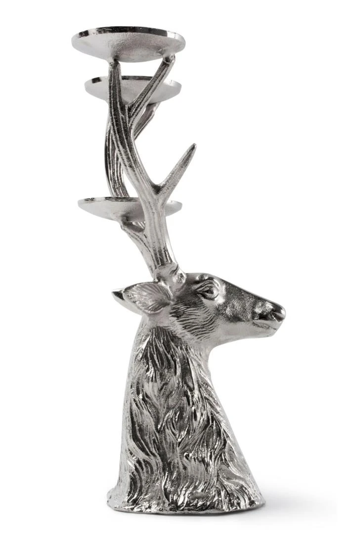 Three Prong Stag Candle Holder 3 Three Prong Stag Candle Holder - Image 3