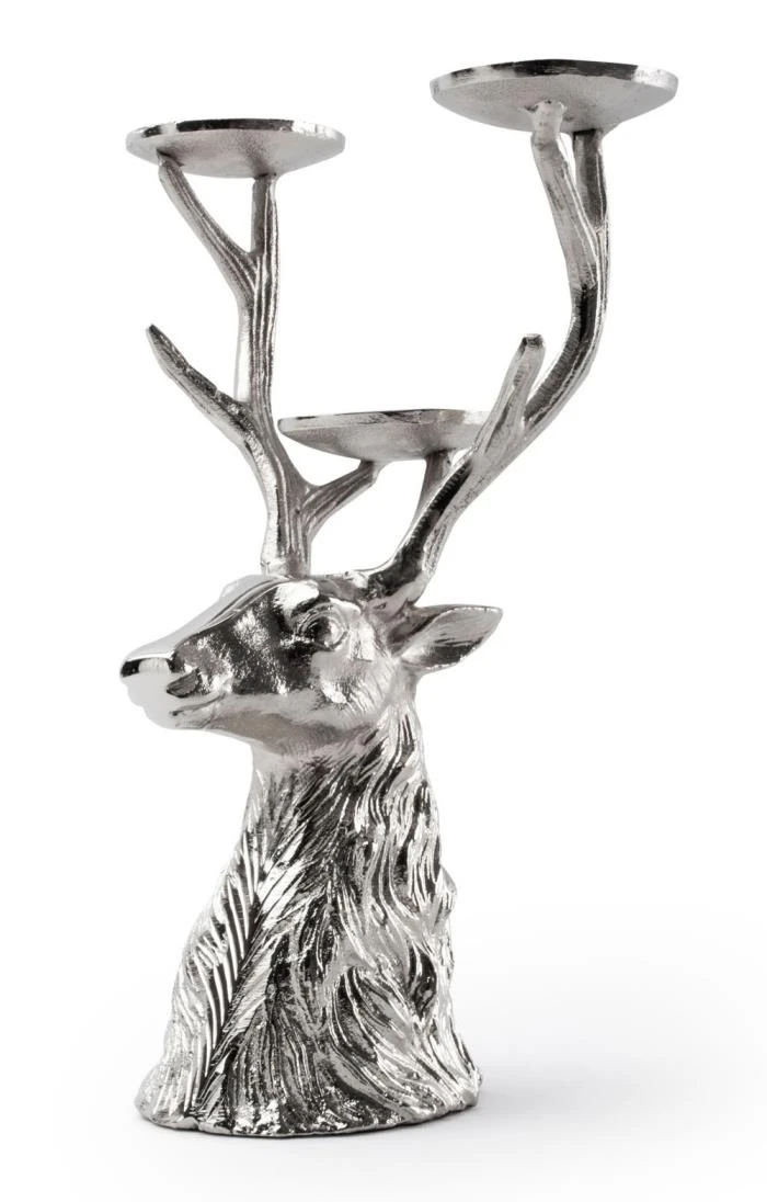 Three Prong Stag Candle Holder 5 Three Prong Stag Candle Holder - Image 5