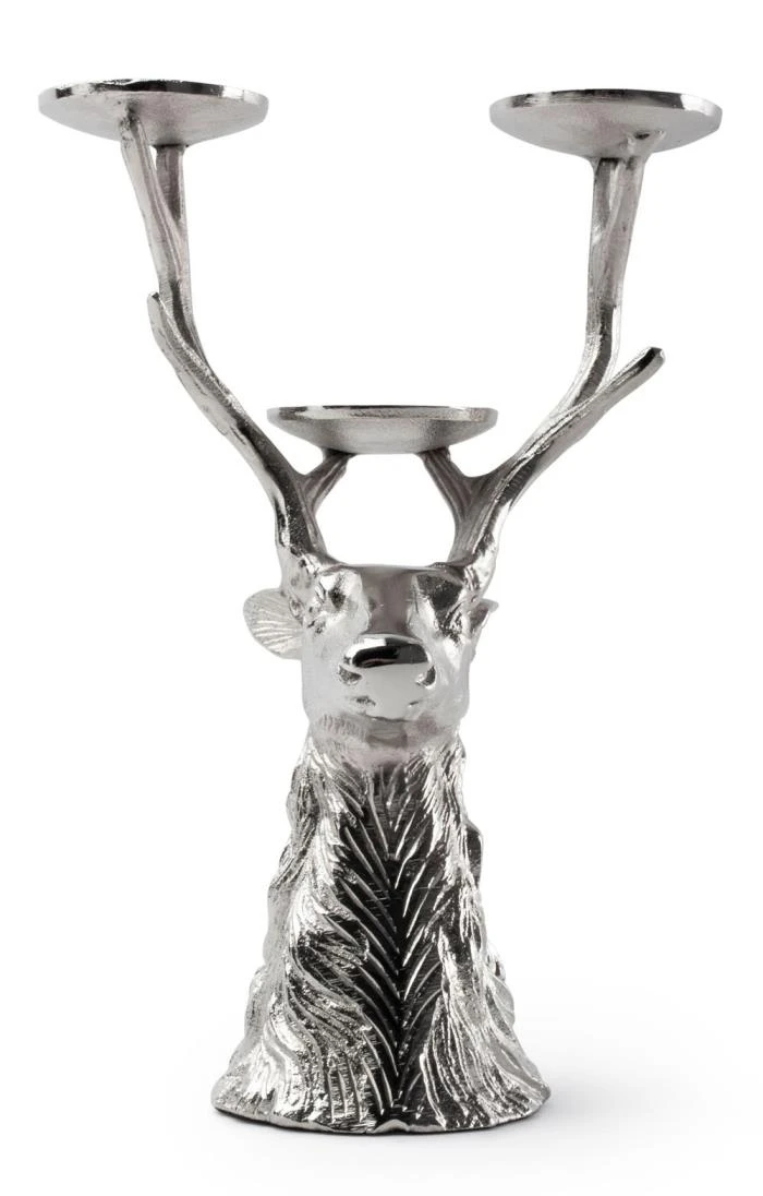 Three Prong Stag Candle Holder 6 Three Prong Stag Candle Holder - Image 6