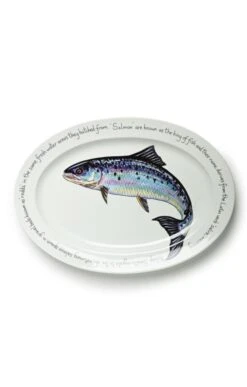 Richard Bramble Oval Serving Plate -Home Furnishings Shop CY20105SALMON 1