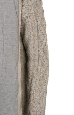 Ladies Aran Hoodie -Home Furnishings Shop GW01267OATMEAL 5