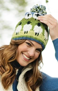 Flock Of Sheep Bobble Beanie