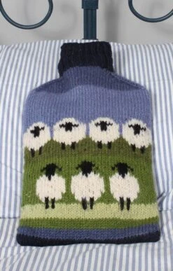 Ladies Flock Of Sheep Hot Water Bottle Cover