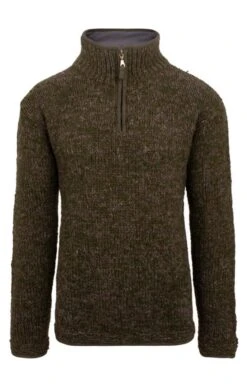 Donegal Half Zip -Home Furnishings Shop GW19308MOSSBARK 1