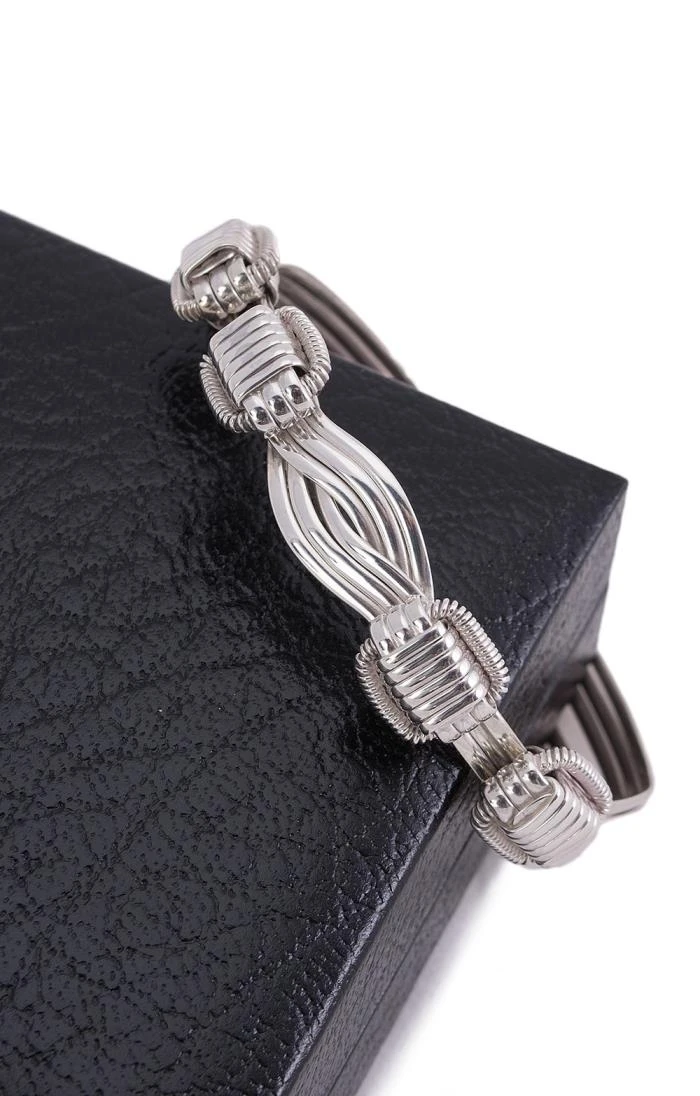 Silver Elephant Hair Bangle 3 Silver Elephant Hair Bangle - Image 3