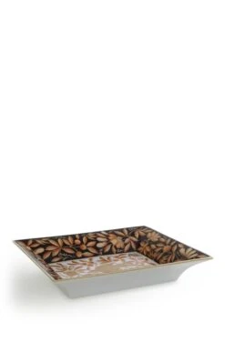 Herend Large Black & Orange Jewellery Tray