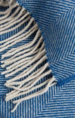 Herringbone Wool Rug -Home Furnishings Shop TJ00109COBALT 1