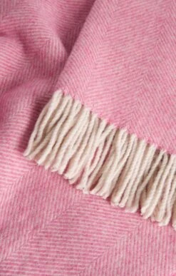 Herringbone Wool Rug -Home Furnishings Shop TJ00109ROSE 1