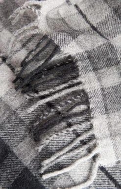 Pure New Wool Tartan Rug -Home Furnishings Shop TJ00110GREYBUCHANAN 1