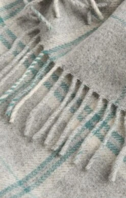 Pure New Wool Check Rug -Home Furnishings Shop TJ00111GREYCHECK 1