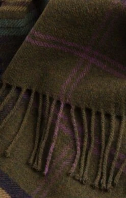 Pure New Wool Check Rug -Home Furnishings Shop TJ00111HEATHERLODCHECK 1