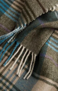 Pure New Wool Check Rug -Home Furnishings Shop TJ00111MOORLAND 1