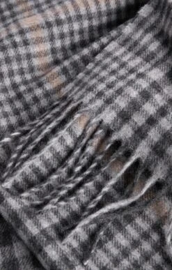 Lambswool And Cashmere Throw -Home Furnishings Shop TJ22292GREYDTOOTH 1