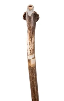 Wilson Horn Tipped Whistle Walking Staff -Home Furnishings Shop TK17496 2