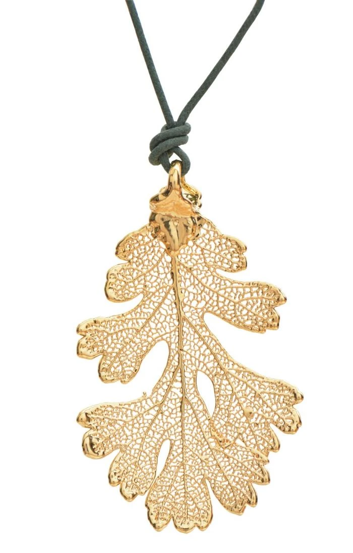 Ladies Oak Pendant Gold 1 Ladies Oak Pendant Gold